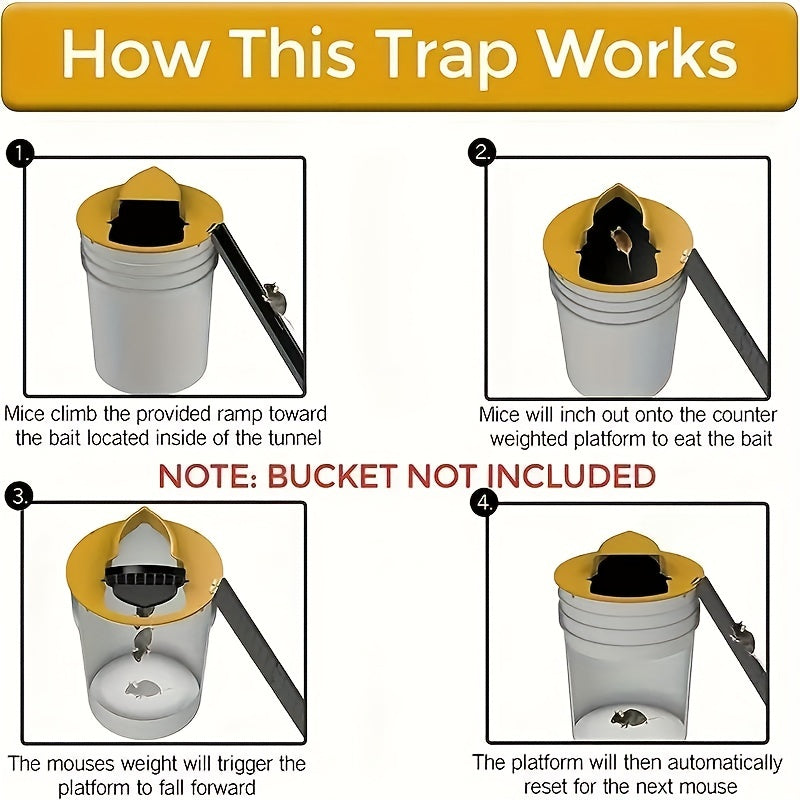 Automatic Reset Mouse Trap, Indoor/Outdoor Use