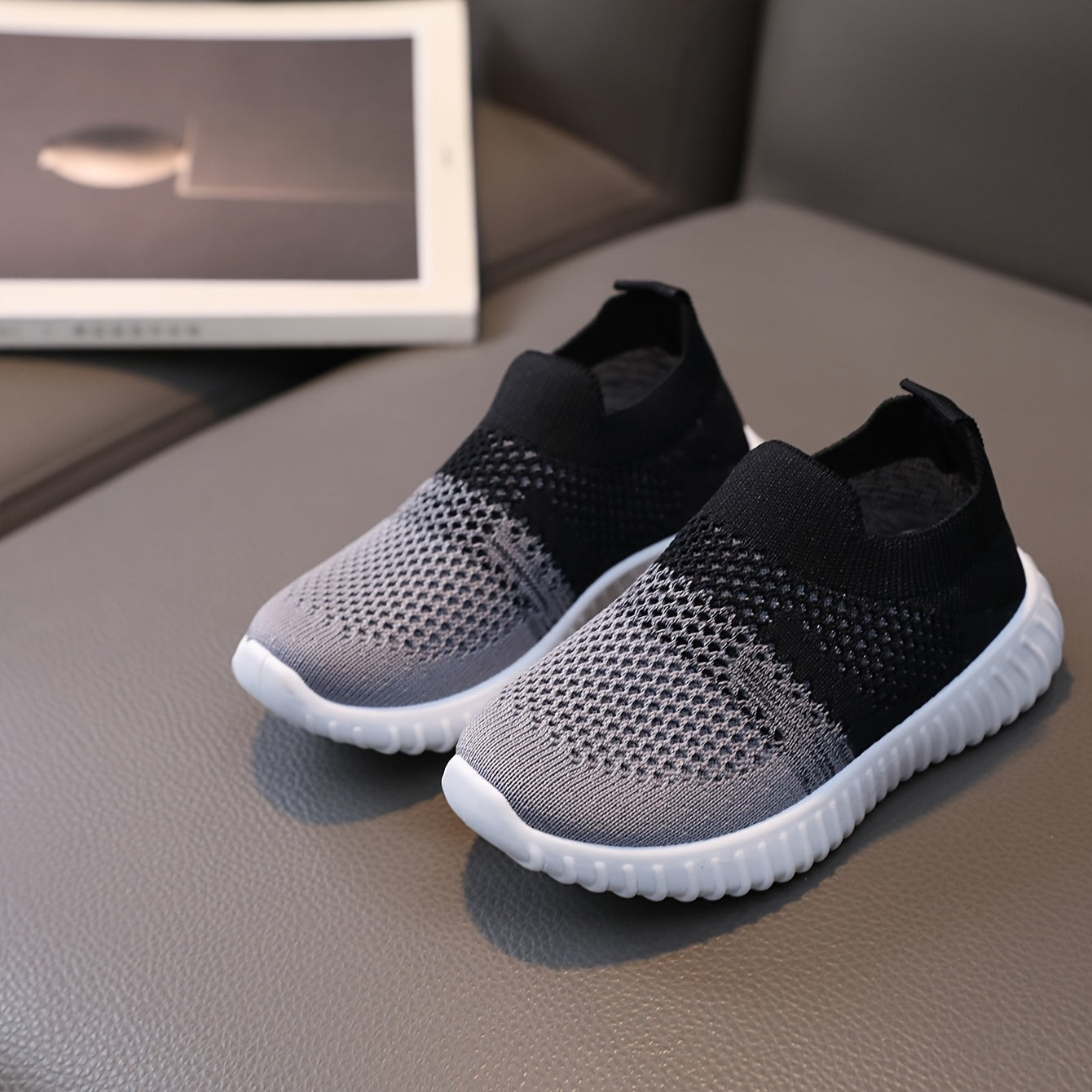 Men's Woven Slip On Sneakers Breathable Sock Shoes for Outdoor Walking