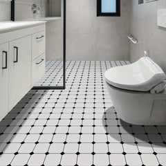 5pcs Adhesive Floor Tiles Vinyl Flooring Peel Stick Kitchen Bathroom