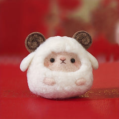 1pc Lamb Wool Felt Poking Diy Material Bag Needle Felting Gift