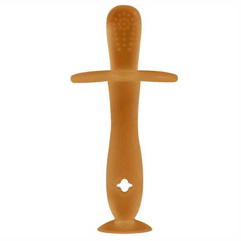 Silicone Teether Baby Teething Toy Baby Toothbrush With Suction Cup
