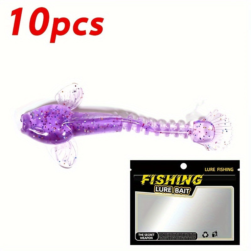 10pcs Bionic Soft Bait Artificial Soft Worm Fishing Accessories