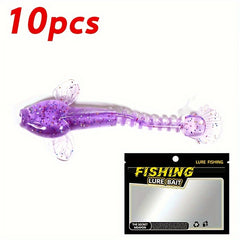 10pcs Bionic Soft Bait Artificial Soft Worm Fishing Accessories
