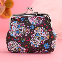 Skull Coin Purse Bag Wallet Key Bag Birthday Gift Hasp Money Bags