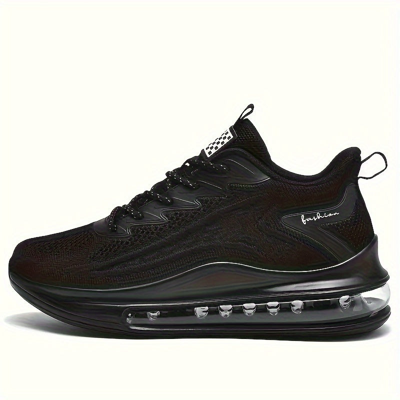 Men's Plus Size Breathable Solid Sneakers Non Slip Lace Up Shoes