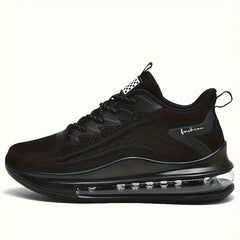 Men's Plus Size Breathable Solid Sneakers Non Slip Lace Up Shoes