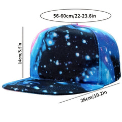 Men's Hip Hop Hat Starry Baseball Cap Street Dance Peaked Hat