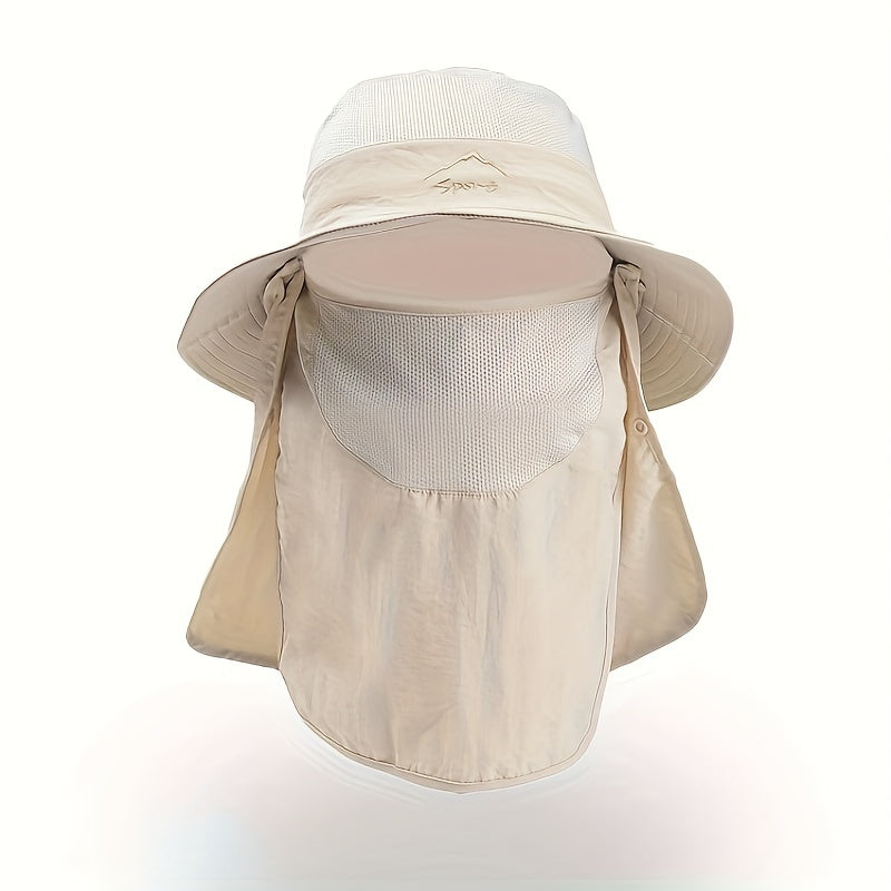 Sun Protection Fishing Hat with Face Cover & Neck Flap