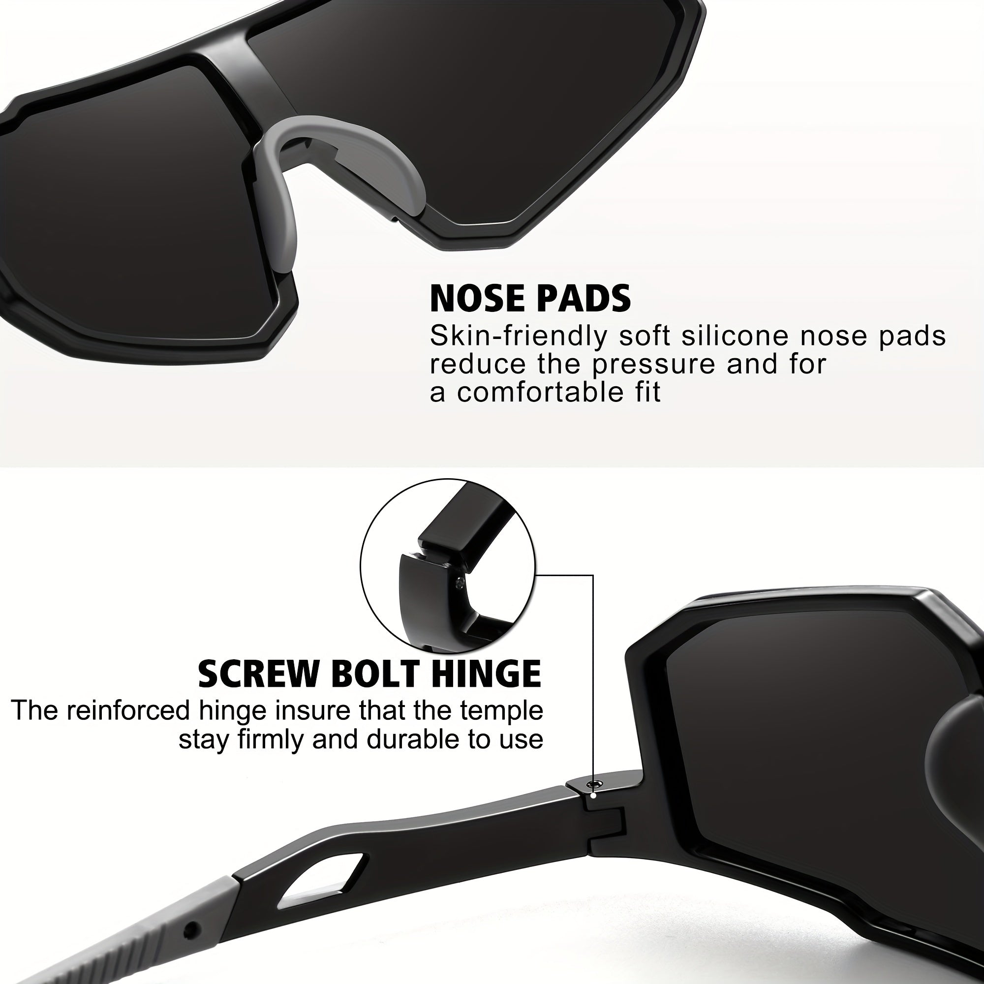 Men's Ink Polarized Sunglasses Dazzling Cycling Glasses Unisex