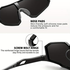 Men's Ink Polarized Sunglasses Dazzling Cycling Glasses Unisex