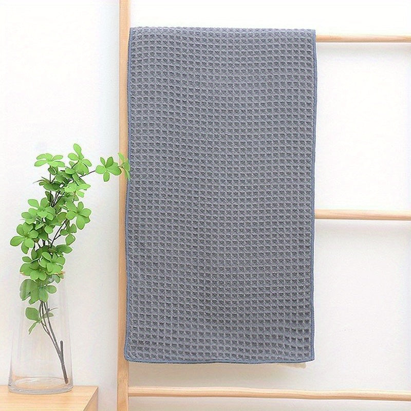 Soft Absorbent Waffle Honeycomb Bath Sheet Towel 13.78x29.53 Inches