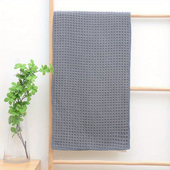 Soft Absorbent Waffle Honeycomb Bath Sheet Towel 13.78x29.53 Inches
