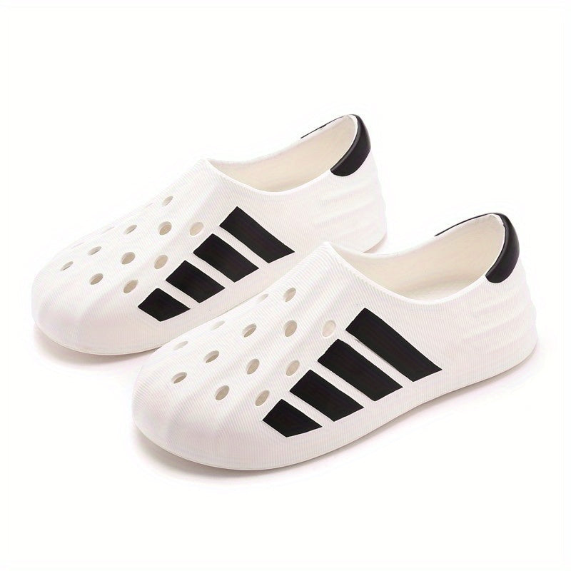 Men's Blocks Print Clog Sneakers Casual Shoes