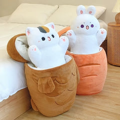 Cat Plush Toy Soft & Cozy Stuffed Animal with Expressive Eyes