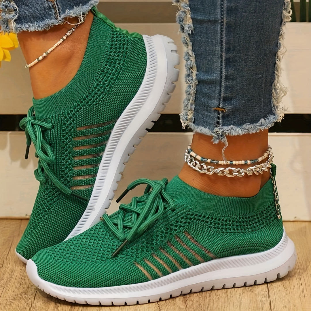 Women's Mesh Breathable Running Shoes Lightweight Low Top Sneakers