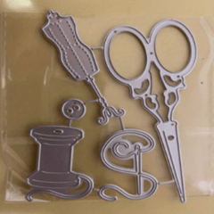 Scissors Needle Kitchen Tools Metal Cutting Dies DIY Scrapbooking Decorative Emb