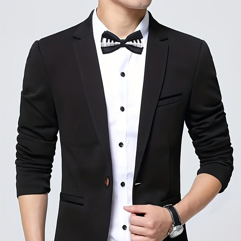 Men's Musical Note Bow Tie - Keyboard Design - Music Lover Gift