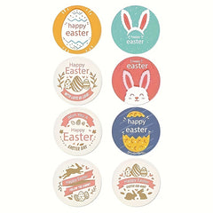 500PCS Easter Bunny Egg Decorative Self-adhesive Sticker
