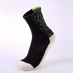 Non-slip Breathable Mid-calf Football Socks, 1 Pair