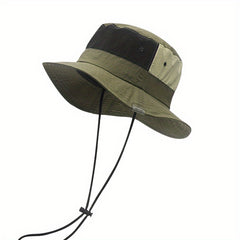 Vintage Wide Brim Waterproof Boonie Sun Hat for Outdoor Activities