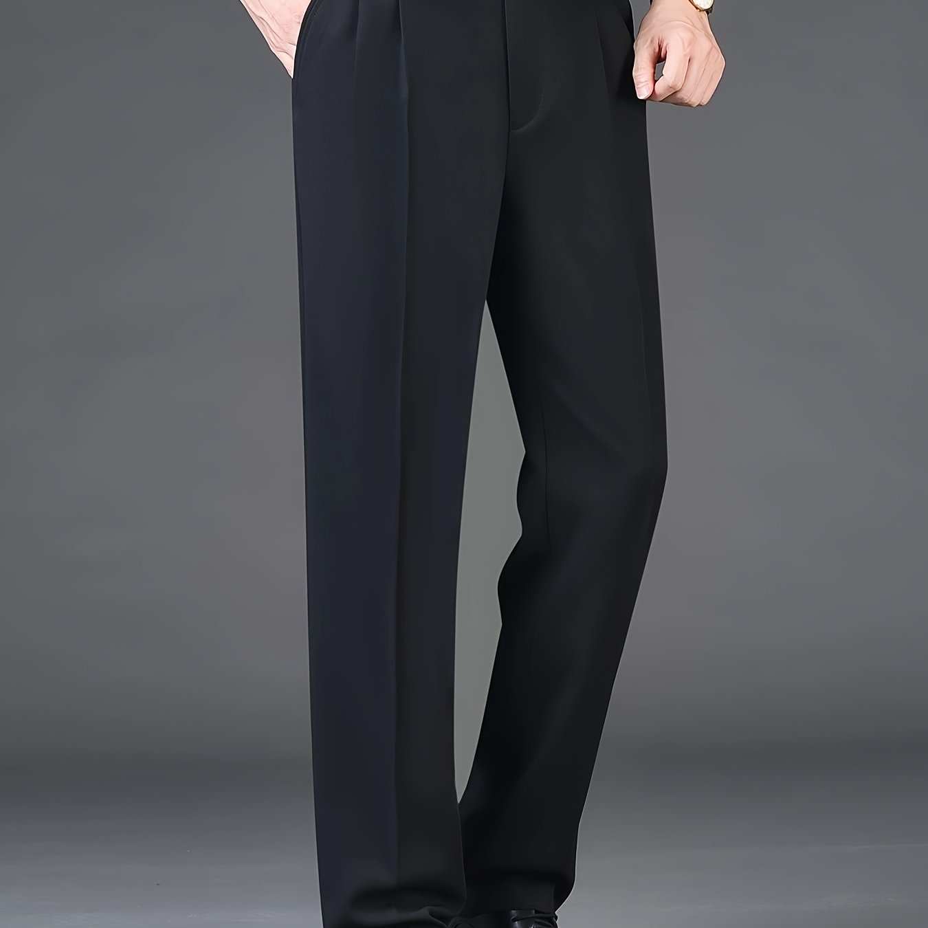 Men's Formal Solid Dress Pants For Business