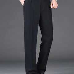 Men's Formal Solid Dress Pants For Business