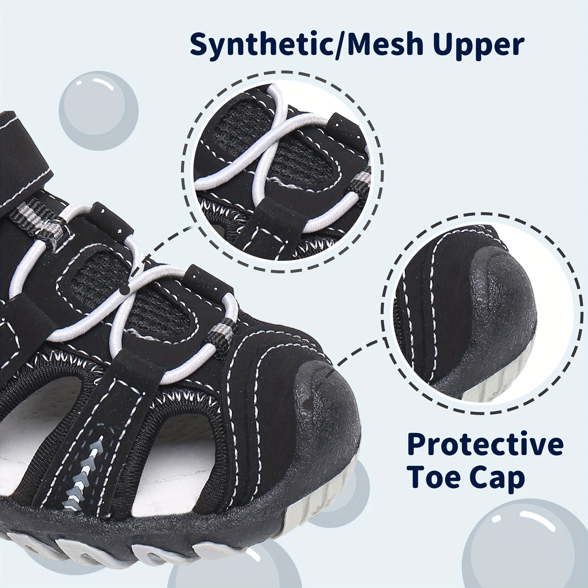 Kids Soft Sole Closed Toe Beach Sandals