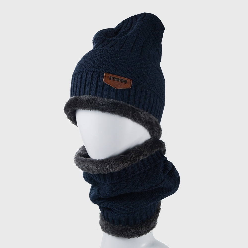 Winter Fleece Warm Hat Men's Knitted Hat