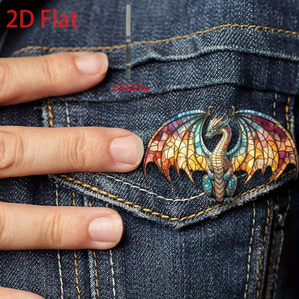 Colorful Dragon Brooch DIY Accessories - Perfect Gift for Mother