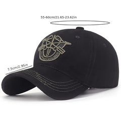 Embroidered Soft Baseball Cap Men's Camouflage Sun Hat