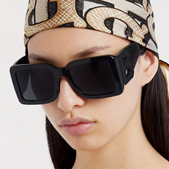 Vintage UV400 Large Square Sunglasses for Women Men