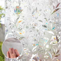 Tulip Window Stickers - Frosted Prism Film for Privacy and UV Protect