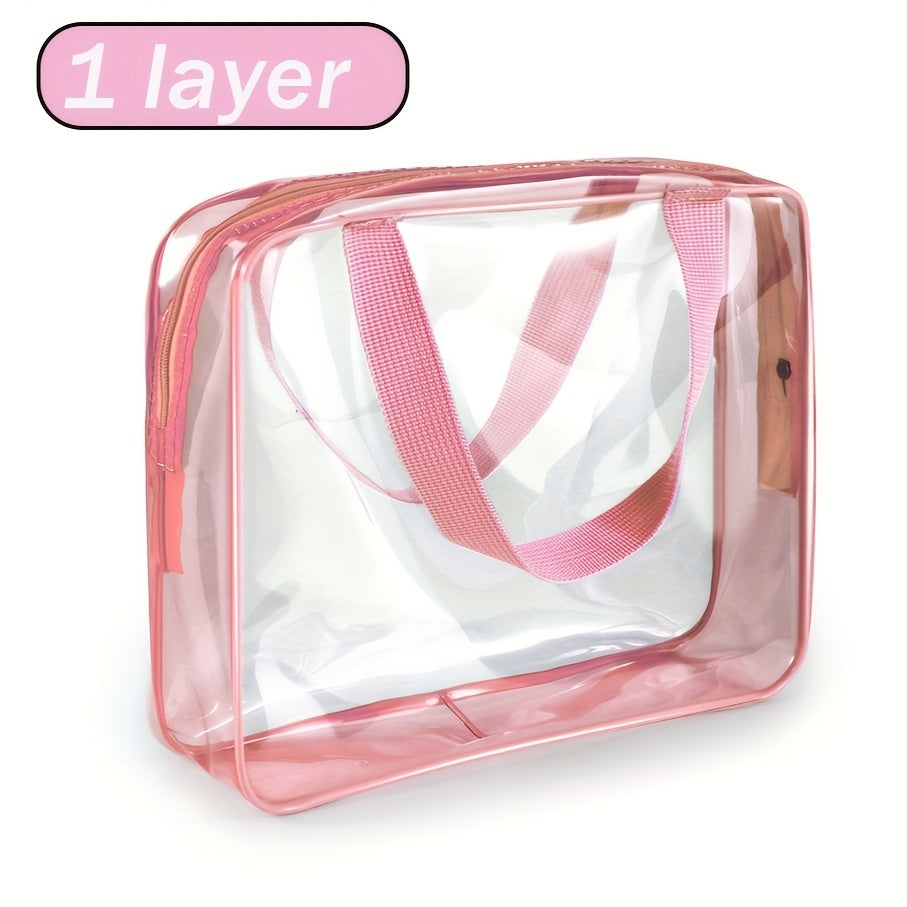 Clear Toiletry Bag Women Travel Essentials Small Cosmetic Make Up Bag