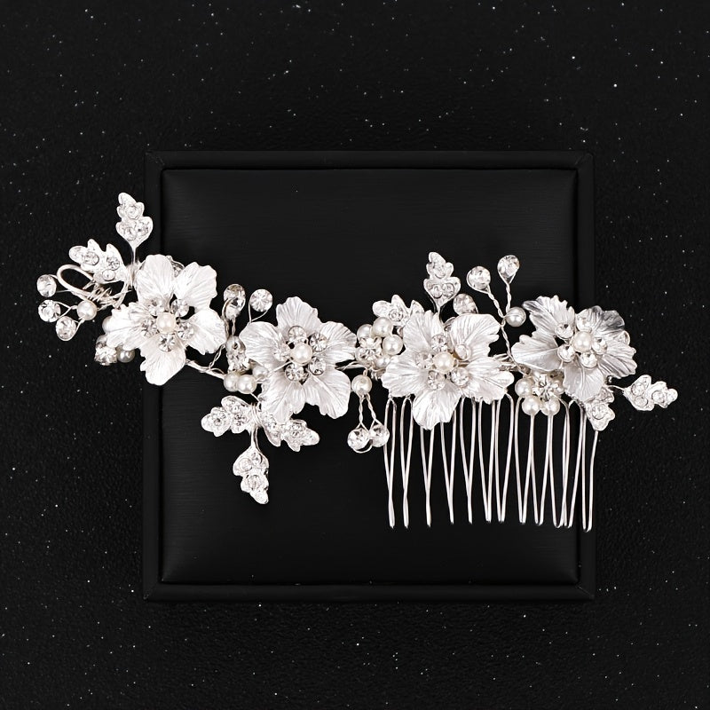 Silvery Wedding Hair Comb Bridal Hair Pins Bridal Headpiece Bridal Hairpiece
