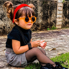Boys Round Frame Sunglasses for Outdoor Activities