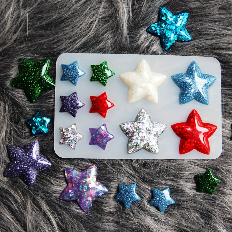 3D Starfish Pentagram Silicone Mold for Resin Casting