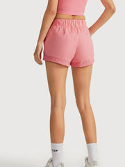 Women's High Waist Yoga Shorts with Drawstring