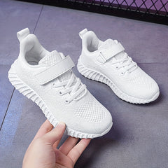 Boys' Breathable Knit Running Shoes Soft Sole Sneakers Non Slip