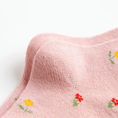 5 Pairs Girls Bunny Flower Striped Socks for Easter