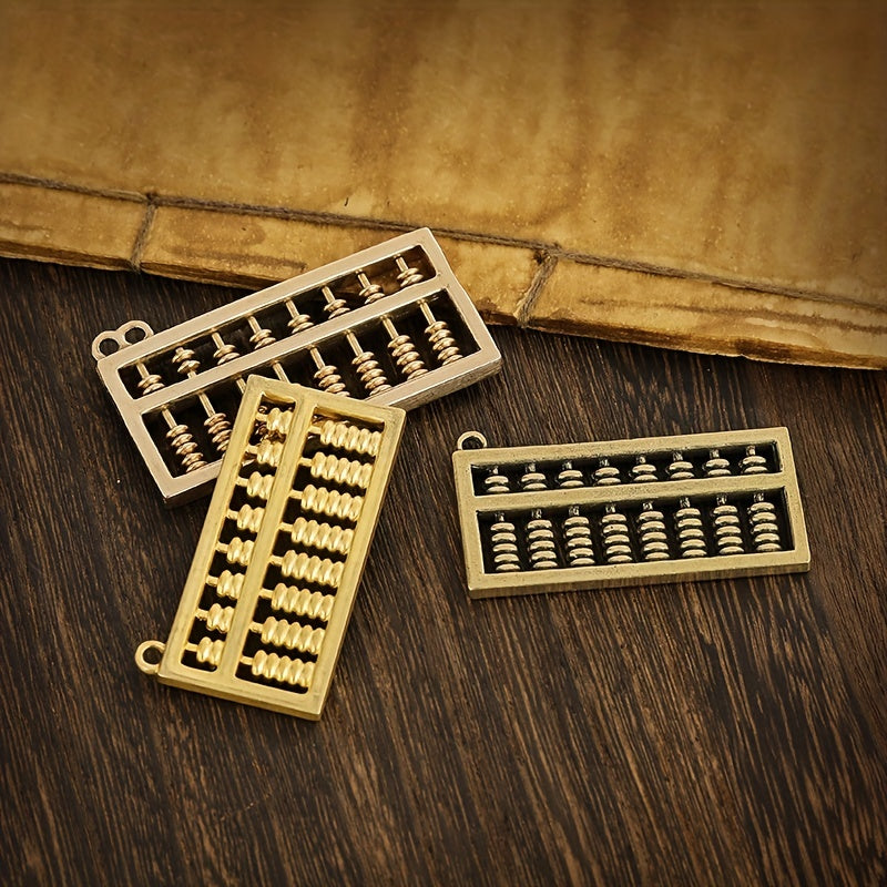 Brass Keychain Pendant Lucky Abacus Pendant Bag Purse Car Key Pendant