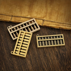 Brass Keychain Pendant Lucky Abacus Pendant Bag Purse Car Key Pendant