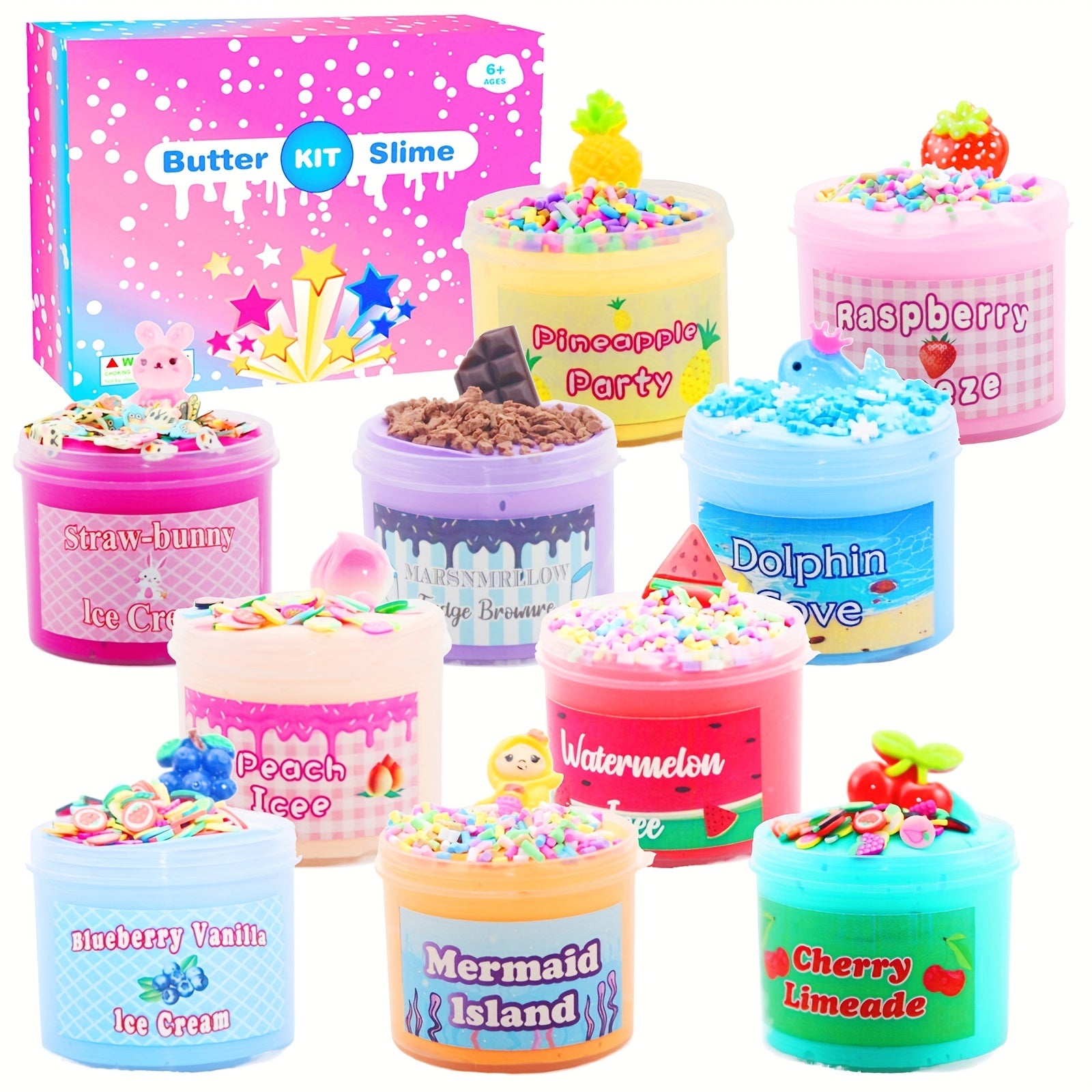 Butter Slime Kit - Party Favor for Girls & Boys - Stocking Stuffers & Toys