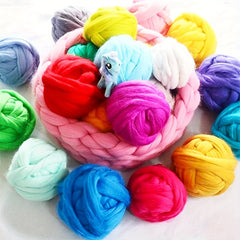 3 53oz 100g Wool Roving Yarn Fiber Roving Wool Top Chunky Yarn