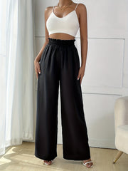 Wide Leg Pants High Waist Long Length