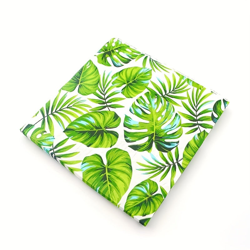 Tropical Palm Leaf Party Supplies 10pcs Plates Cups Napkins Hawaiian Luau