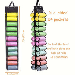 Hanging Leggings Storage Bag With Double Grids Layer