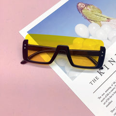 Half Frame Square Sunglasses UV Protection