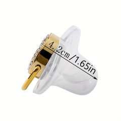 Golden Letters Blingbaby Pacifier BPA with Chain Clip