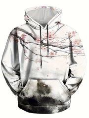 Ink Wash Painting Print Men's Hoodie
