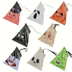 8pcs Halloween Triangle Boxes Chocolate Packaging Party Supplies